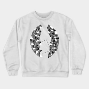 Angular (white) Crewneck Sweatshirt